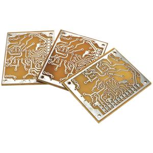 Плата монтажная 1,5х37х47мм, под микросхему DIP18 TDA1524, 3шт, 1-сторонняя