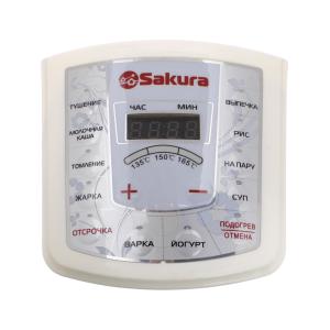 Плата управления и панель для мультиварки Sakura SA-7753W, в сборе, белая