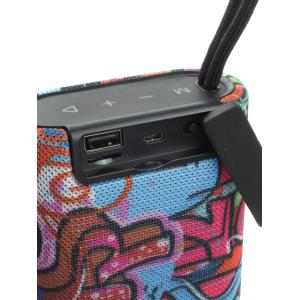 Портативная акустическая система Bang microSD, USB, Bluetooth Perfeo Hip Hop graffity