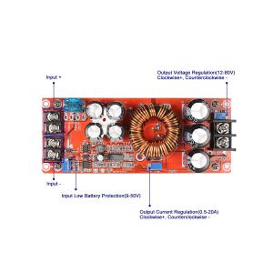 Преобразователь напряжения повышающий DC-DC 1200W