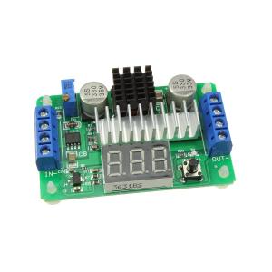 Преобразователь напряжения повышающий DC-DC LTC1871 100Вт с вольтметром