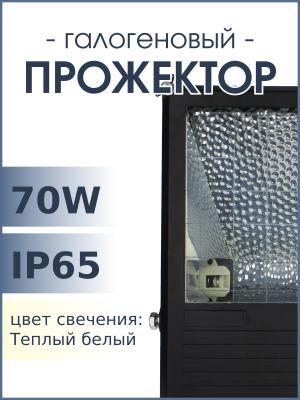 Прожектор 1лампа галоген 70W 220V, IP65 Foton FL-03S