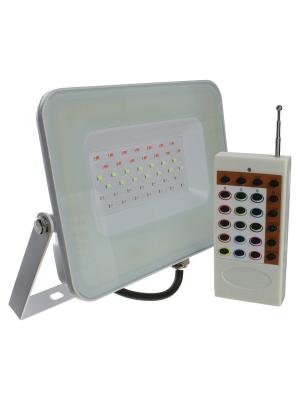Прожектор светодиодный 30Вт RGB IP65, пульт PFL Jazzway 
