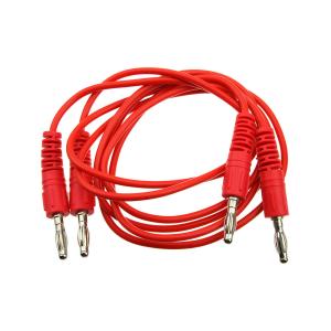 Провода банан/банан для мультиметра, акустики, красные (упаковка 2шт)