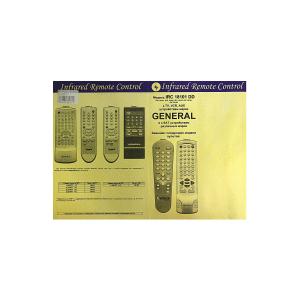 Пульт к IRC18101DD General AUX/VCR/TV