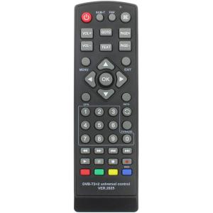 Пульт универсальный к DVB-T2+2 VER.2025 для приставок цифровых/ресиверов и телевизоров, IPTV