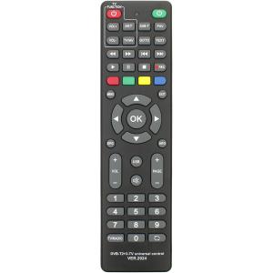 Пульт универсальный к DVB-T2+3-TV VER.2024 для приставок цифровых/ресиверов и телевизоров, IPTV