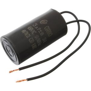 Пусковой конденсатор 3мкф 450В 5% 28*54мм, SaiFu CBB60 Wire вывода провод 