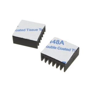 Радиатор ребристый 14*14*6мм 8217-3 (упаковка 2шт) с термолентой черный