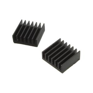 Радиатор ребристый 14*14*6мм 8217-3 (упаковка 2шт) с термолентой черный