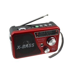 Радио 521URT Waxiba USB/microSD фонарик, красное