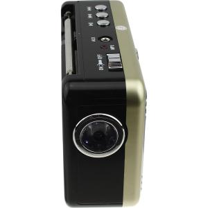 Радио 522URT WAXIBA USB/microSD фонарик, gold