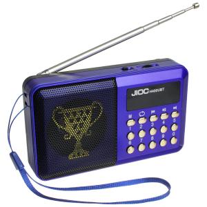 Радио H011UBT JIOC USB/microSD аккумулятор 18650 синее