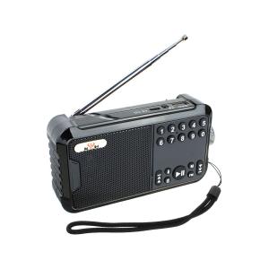 Радио KH-J03 USB/microSD аккумулятор 18650, bluetooth, черное
