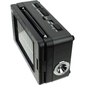 Радио M-62BT-S Meier USB/microSD, Bluetooth, фонарик, на аккумуляторе, солнечная батарея