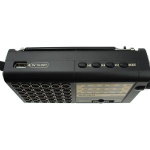 Радио M-9002BT-S Meier USB/microSD, Bluetooth, фонарик, на аккумуляторе, солнечная батарея