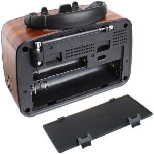 Радио RX-BT033 Golone, microSD, USB, bluetooth, коричневый