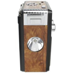 Радио XB-181BT USB/microSD/bluetooch Waxiba, фонарик, коричневое