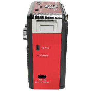 Радио XB-181BT USB/microSD/bluetooch Waxiba, фонарик, красное