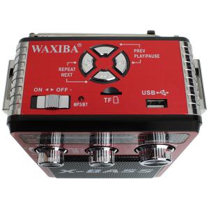 Радио XB-181BT USB/microSD/bluetooch Waxiba, фонарик, красное
