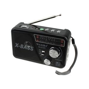 Радио XB-521URT Waxiba USB, microSD, фонарик, черное
