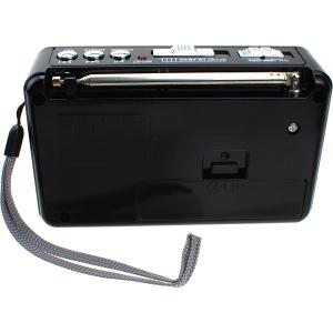 Радио XB-895REC Waxiba USB/SD/microSD фонарик, черное