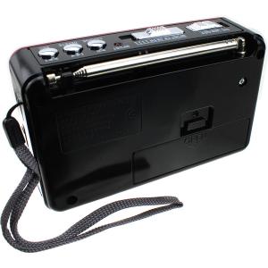 Радио XB-895REC Waxiba USB/SD/microSD фонарик, красное