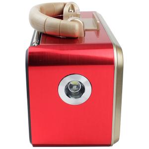 Радио XB-899BT Waxiba USB/microSD фонарик, красное