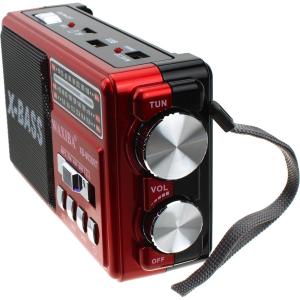 Радио XB-903URT USB/microSD Waxiba ACC, фонарик, красное