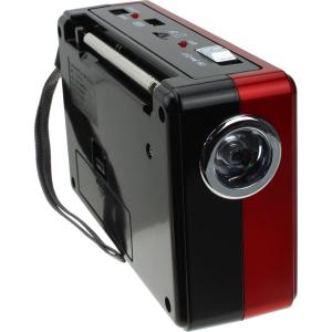 Радио XB-903URT USB/microSD Waxiba ACC, фонарик, красное
