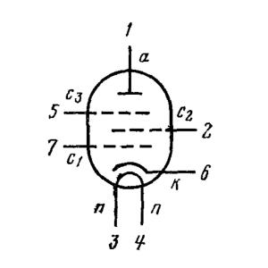 Радиолампа 6Ж5Б-ВР пентод