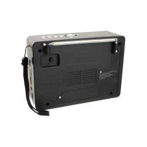 Радиоприемник KBroad KTF-1647 USB/microSD, Bluetooth, acc 18650, фонарь, часы