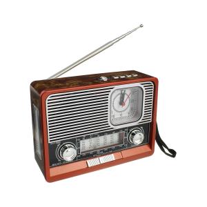 Радиоприемник KBroad KTF-1647 USB/microSD, Bluetooth, acc 18650, фонарь, часы