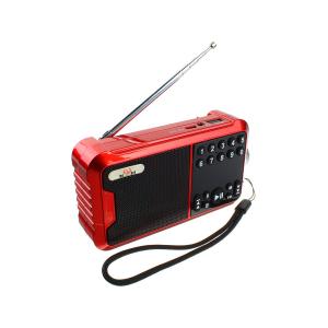 Радиоприемник KH-J03 USB/microSD аккумулятор 18650, bluetooth, красное