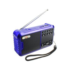 Радиоприемник KH-J03 USB/microSD аккумулятор 18650, bluetooth, синее