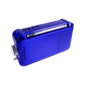 Радиоприемник KH-J03 USB/microSD аккумулятор 18650, bluetooth, синее