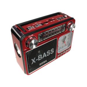 Радиоприемник M-35BT Meier USB/SD/microSD 220В/acc фонарь, часы 