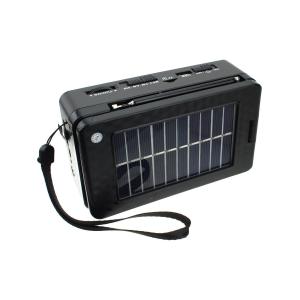 Радиоприемник M-62BT-S Meier USB/microSD, Bluetooth, фонарик, на аккумуляторе, солнечная батарея