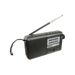 Радиоприемник M-9001BT-S Meier USB/microSD, Bluetooth, фонарик, на аккумуляторе, солнечная батарея