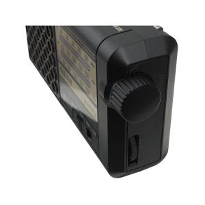 Радиоприемник M-9002BT-S Meier USB/microSD, Bluetooth, фонарик, на аккумуляторе, солнечная батарея