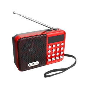 Радиоприемник MK-066U Cmik USB/microSD bluetooth аккумулятор 18650, красный
