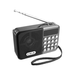 Радиоприемник MK-066U Cmik USB/microSD bluetooth аккумулятор 18650, серый