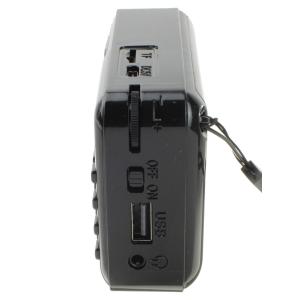 Радиоприемник MK-140 Cmik USB/microSD аккумулятор 18650, черный