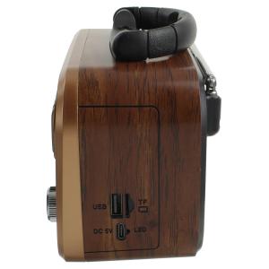 Радиоприемник NNS NS-7775BT USB/microSD, bluetooth, коричневый