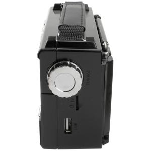 Радиоприемник RX-355 Golon, microSD, bluetooth, acc, COB боковой фонарь, black