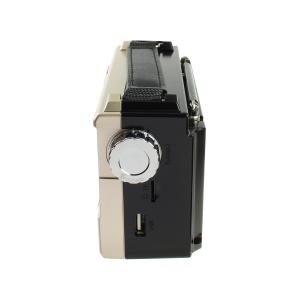 Радиоприемник RX-355 Golon, microSD, bluetooth, acc, COB боковой фонарь, silver