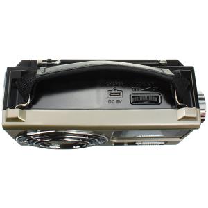 Радиоприемник RX-355 Golon, microSD, bluetooth, acc, COB боковой фонарь, silver