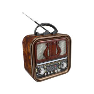 Радиоприемник RX-740SD Golone, microSD, USB, bluetooth, acc, солнечная батарея, коричневое