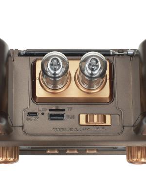 Радиоприемник RX-998 Golone, коричневый, ретро, лампы