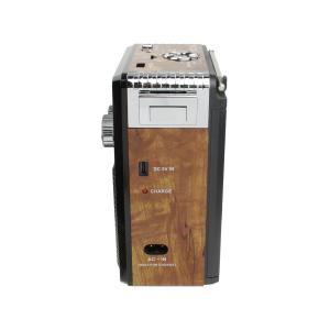 Радиоприемник XB-181BT USB/microSD/bluetooch Waxiba, фонарик, коричневый